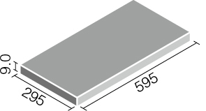 形状図)ライトスレート_600×300mm角平