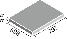 形状図)キラミックステップⅡ（汚垂れ石）_800×600角平
