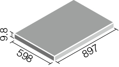 形状図)キラミックステップⅡ（汚垂れ石）_900×600角平