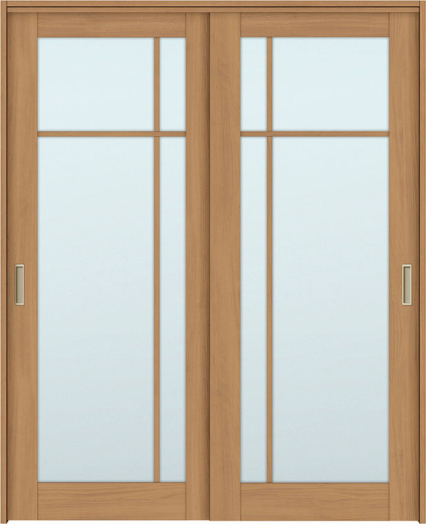 上吊方式引違い戸2枚建_LGK(格子あり)