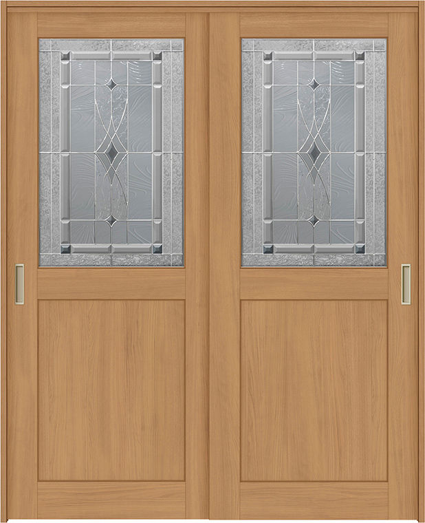 上吊方式引違い戸2枚建_LWB