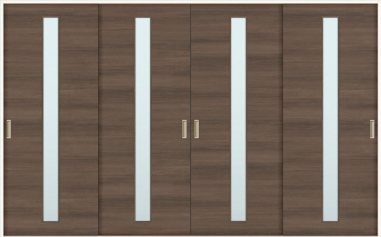 Vレール方式引違い戸4枚建_LGA