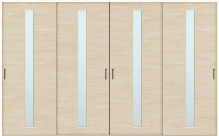 Vレール方式引違い戸4枚建_LGA