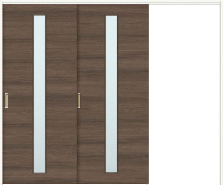 可動間仕切り片引戸2枚建_LGA