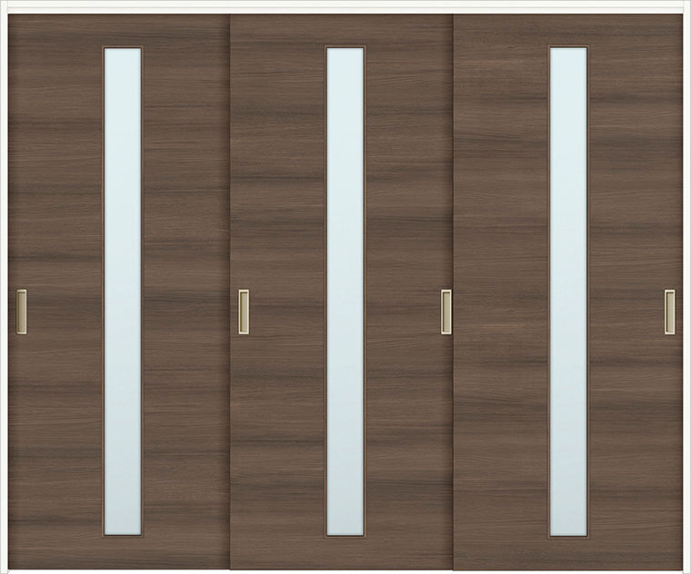 可動間仕切り引違い戸3枚建_LGA