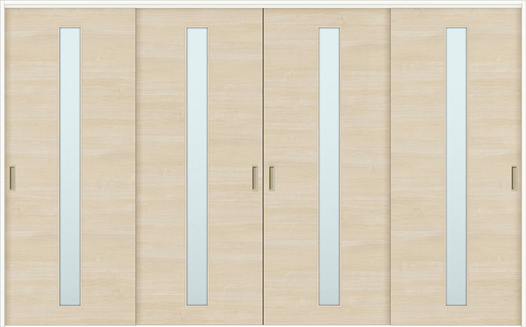 可動間仕切り引違い戸4枚建_LGA