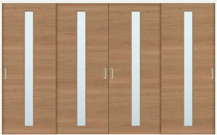 可動間仕切り引違い戸4枚建_LGA