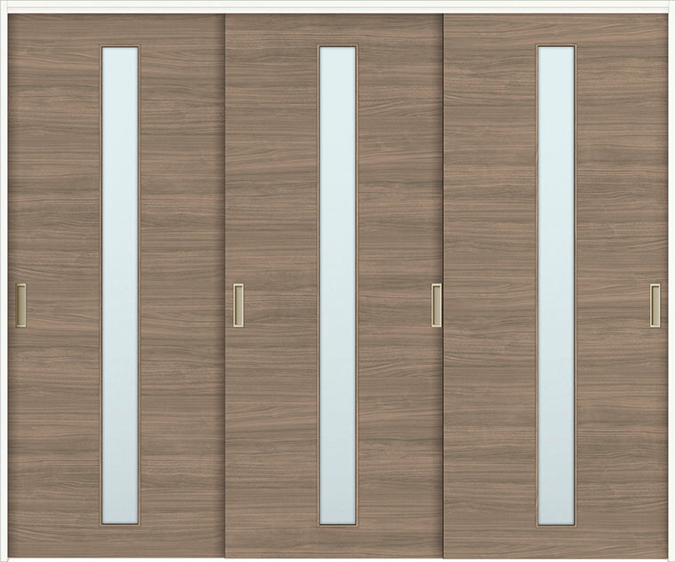 可動間仕切り引違い戸3枚建_LGA