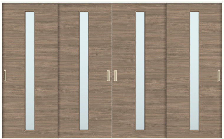 可動間仕切り引違い戸4枚建_LGA