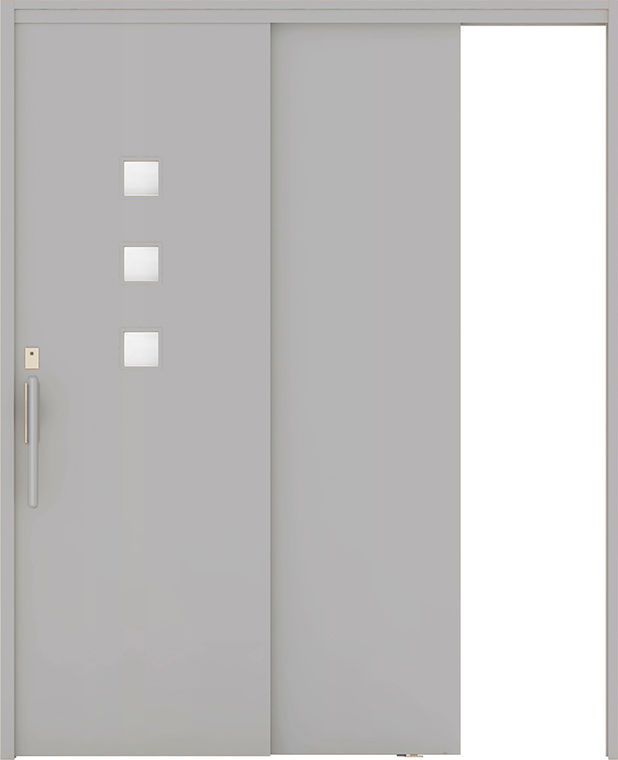 上吊連動方式_片引戸2枚建_木質面材_HHD