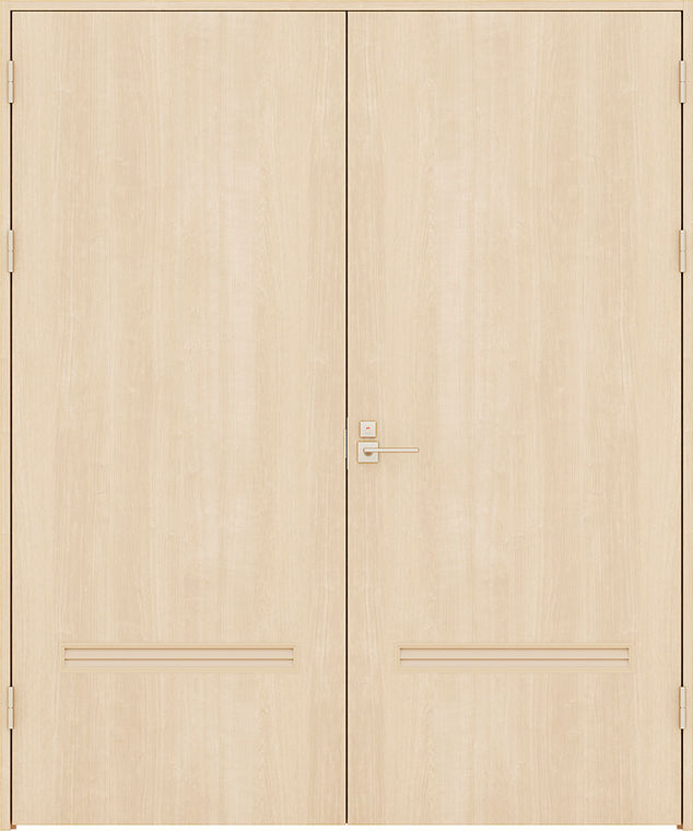 両開きﾄﾞｱ_木質面材_HYE採光窓なし