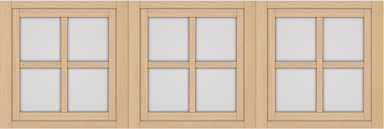 突き出し窓+格子_LGB_3列1段