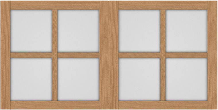 FIX窓+格子_LGA_2列1段