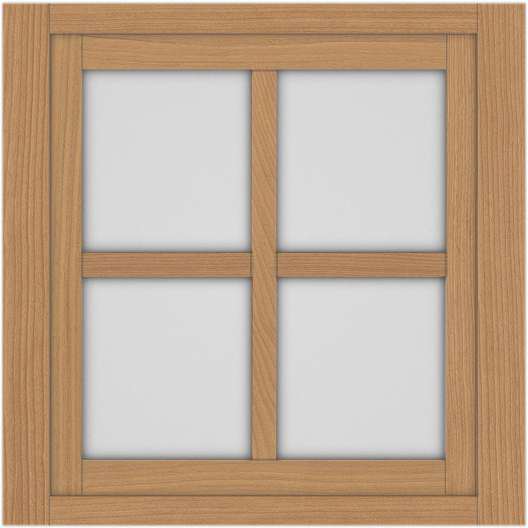 突き出し窓+格子_LGB__1列1段