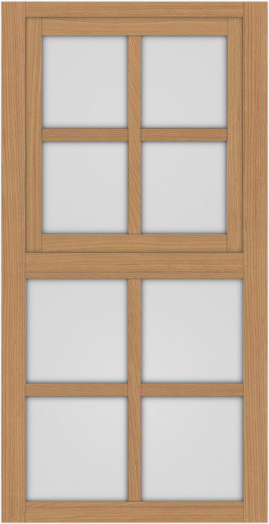 突き出し窓+格子_LGB_1列2段