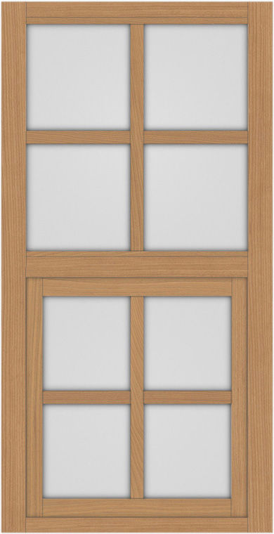 突き出し窓+格子_LGB_1列2段