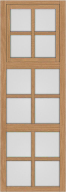 突き出し窓+格子_LGB_1列3段