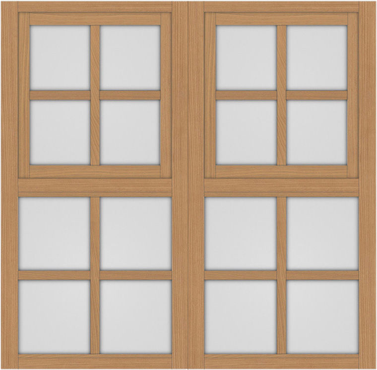 突き出し窓+格子_LGB_2列2段