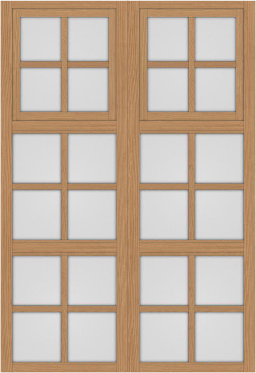 突き出し窓+格子_LGB_2列3段