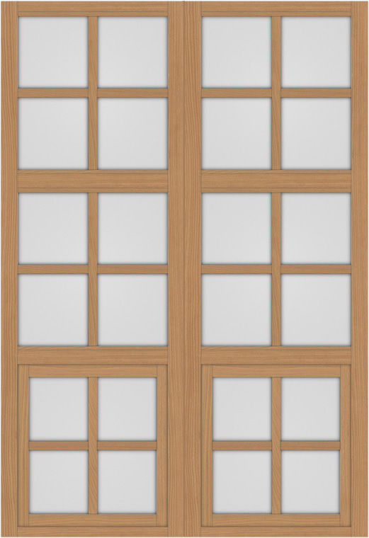 突き出し窓+格子_LGB_2列3段