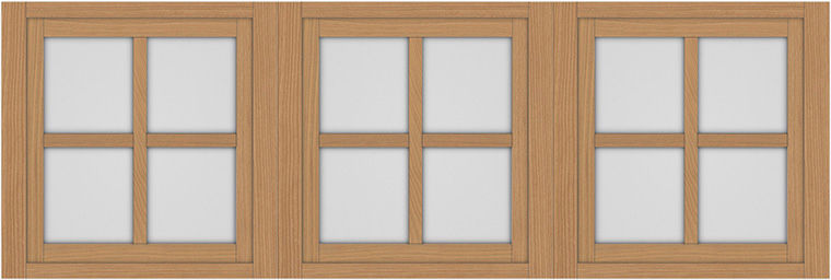 突き出し窓+格子_LGB_3列1段