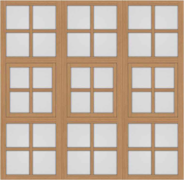 突き出し窓+格子_LGB_3列3段