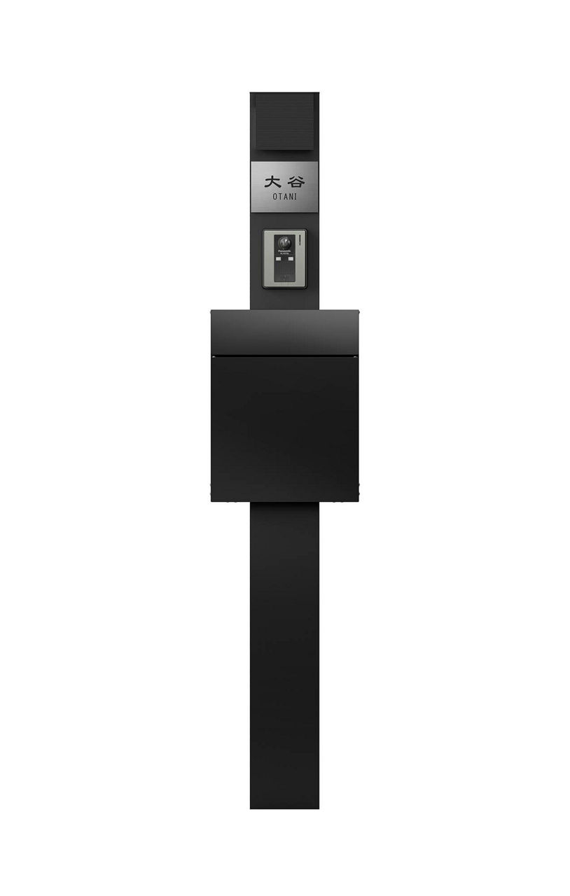 柱ﾌﾞﾗｯｸ_照明ﾌﾞﾗｯｸ_横型ﾎﾟｽﾄP-1型ﾛｲﾔﾙﾌﾞﾗｯｸ