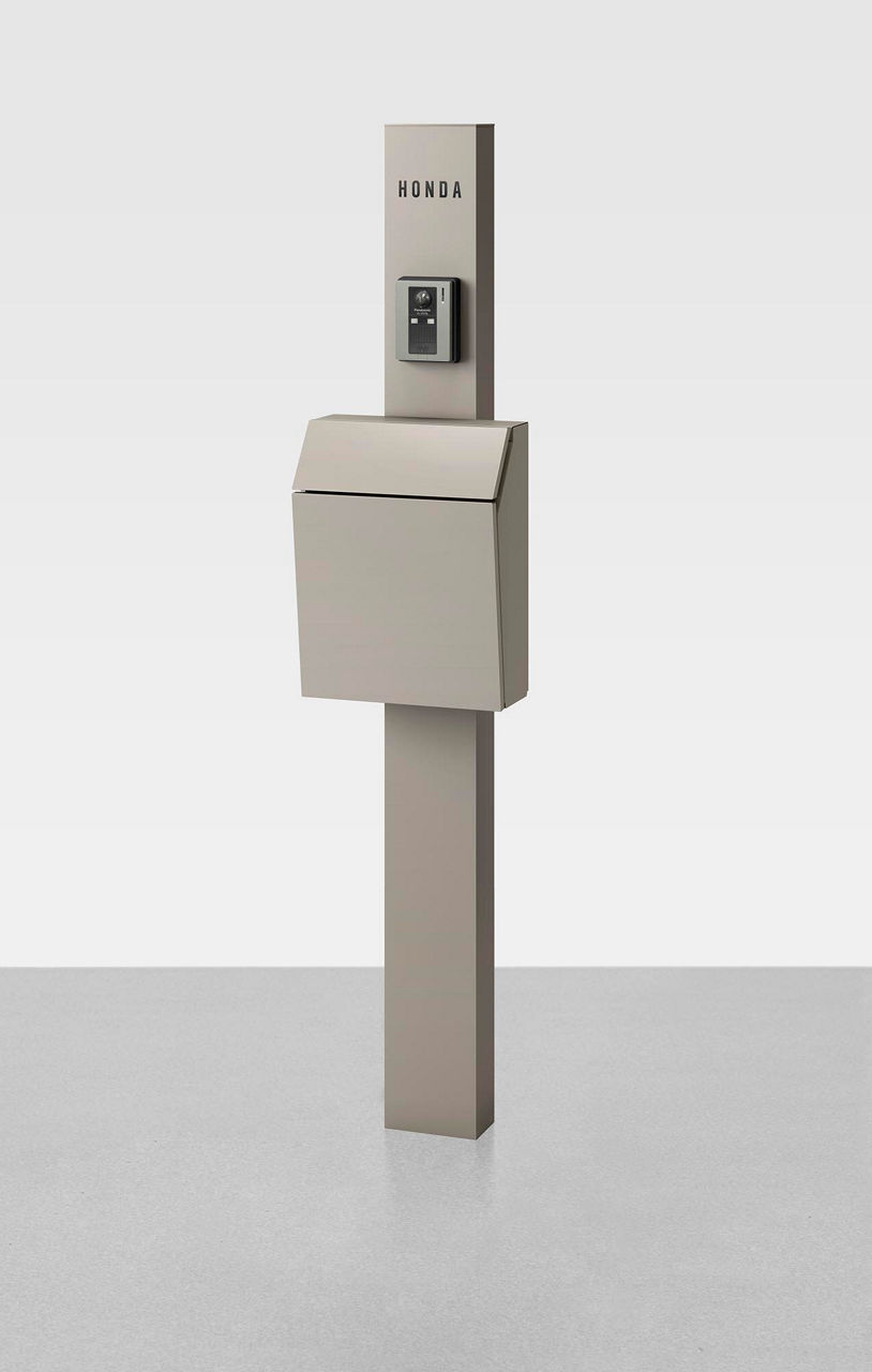 柱ｼｬｲﾝｸﾞﾚｰ_横型ﾎﾟｽﾄP-1型ｼｬｲﾝｸﾞﾚｰ