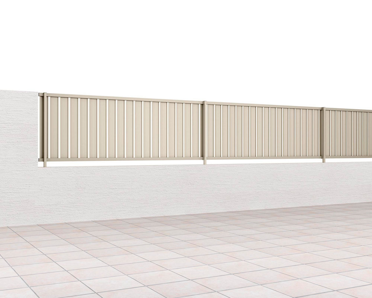 裏面_TS2型-K_片面木調・縦ｽﾘｯﾄ②_T-8_フリーポールタイプ_シャイングレー+クリエモカ