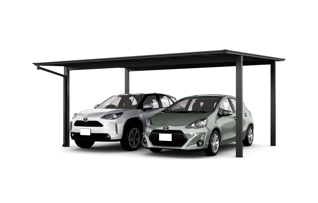 ﾈｽｶF2台用_54-50型_ﾌﾞﾗｯｸ_屋根材_ﾌﾞﾗｯｸﾏｯﾄ