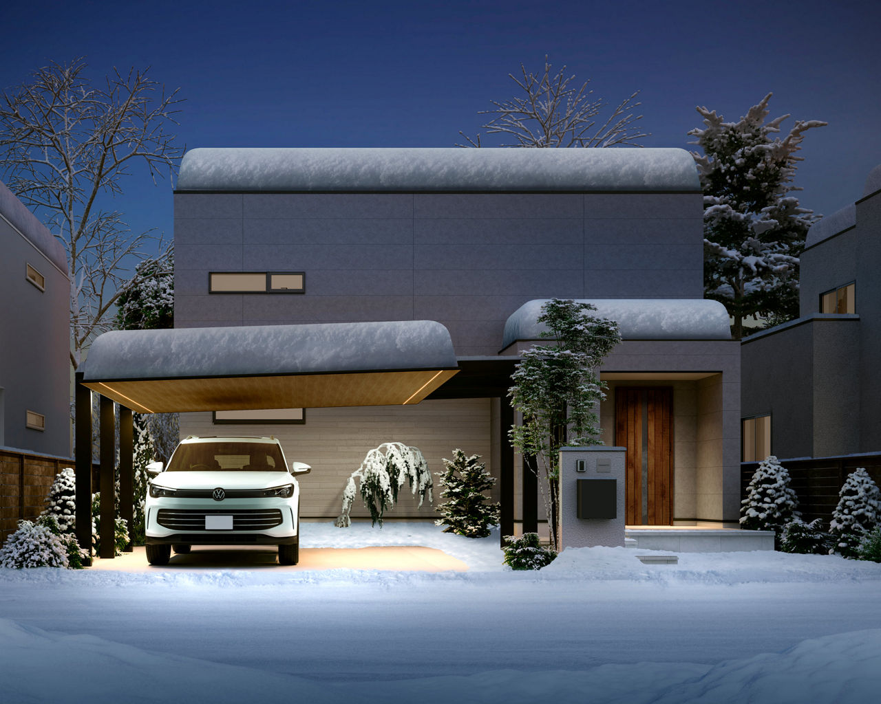 ｶｰﾎﾟｰﾄSC3000ﾀｲﾌﾟ2台用3本梁延長_W48_延長60(夜)ｼｰﾑﾚｽﾗｲﾝﾗｲﾄ_48-50_延長W60_ﾁｪﾘｰｳｯﾄﾞ_ﾌﾞﾗｯｸ