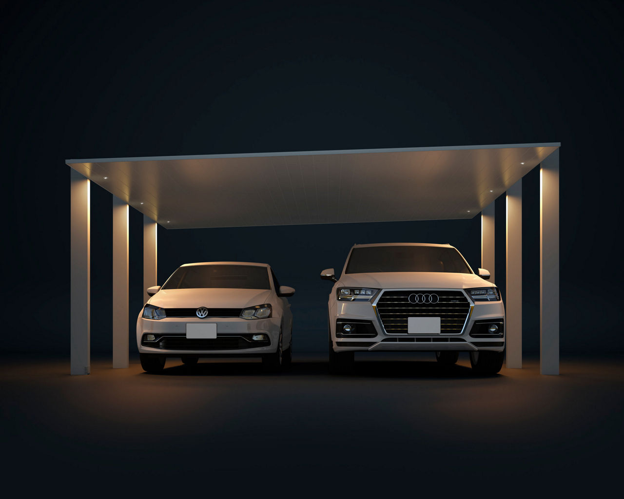 ｶｰﾎﾟｰﾄSC3000_2台用+ﾕﾆﾊﾞｰｻﾙﾀﾞｳﾝﾗｲﾄ_1500_2台用