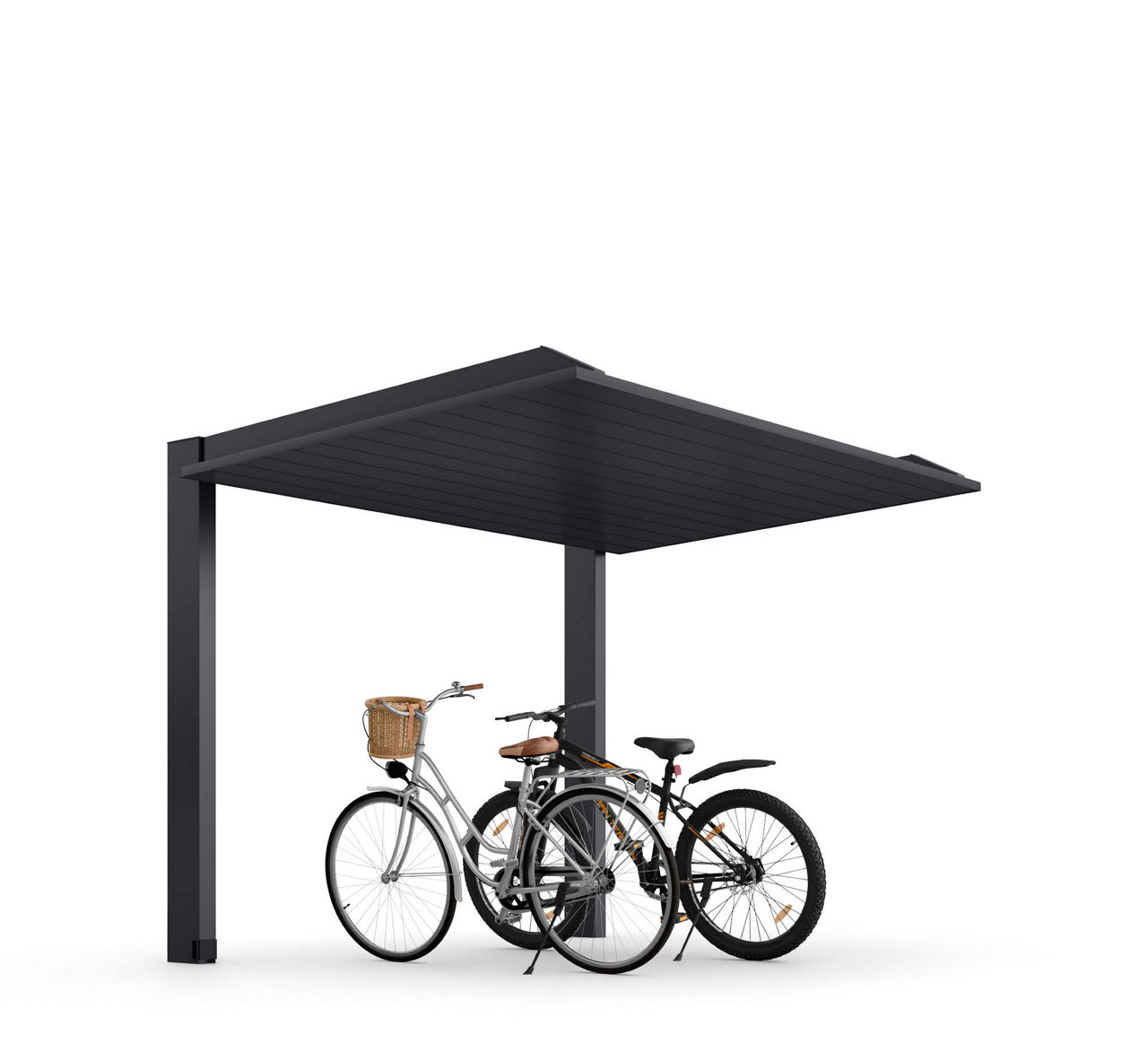 カーポートSC_1500ミニ_21-29_標準柱_ダスクグレー