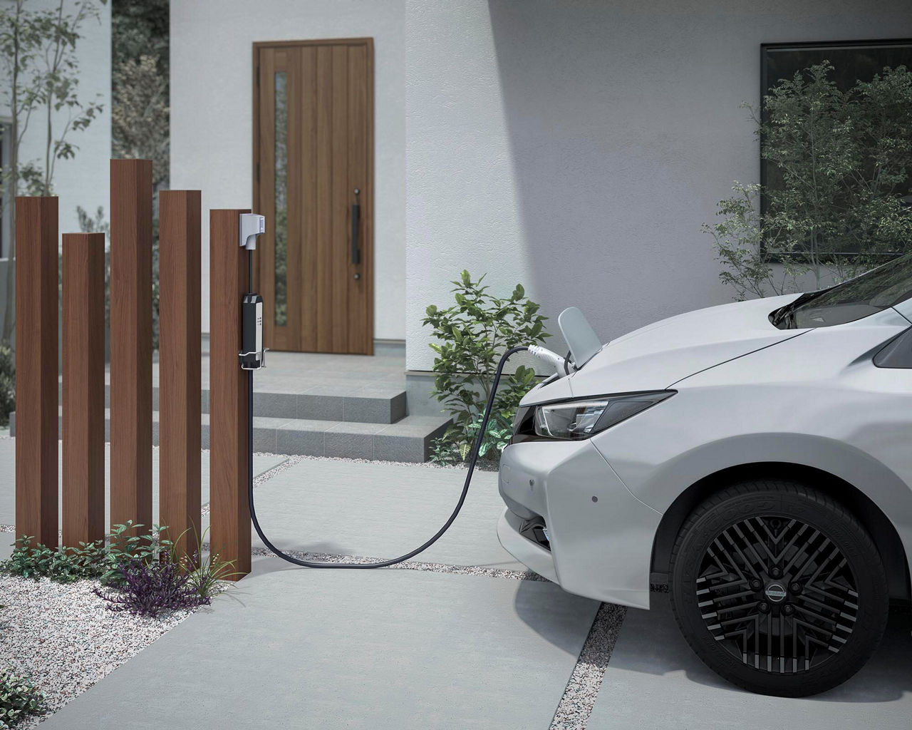 EV･PHEV充電用屋外ｺﾝｾﾝﾄ(200V)+ﾎﾟｰﾙｾｯﾄ100角(ｸﾘｴﾓｶ)