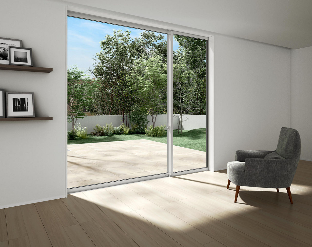 タイルデッキ_ベージュ（サンドリネア柄）