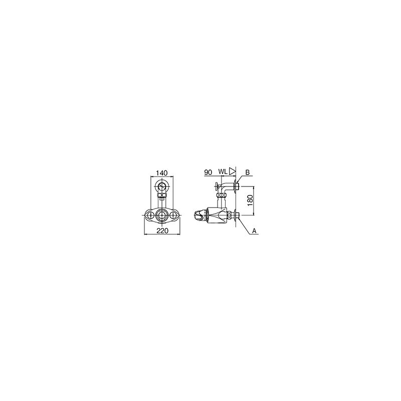 大型サーモスタット付バルブ 温度計付 | 水栓金具 - LIXIL プロダクト