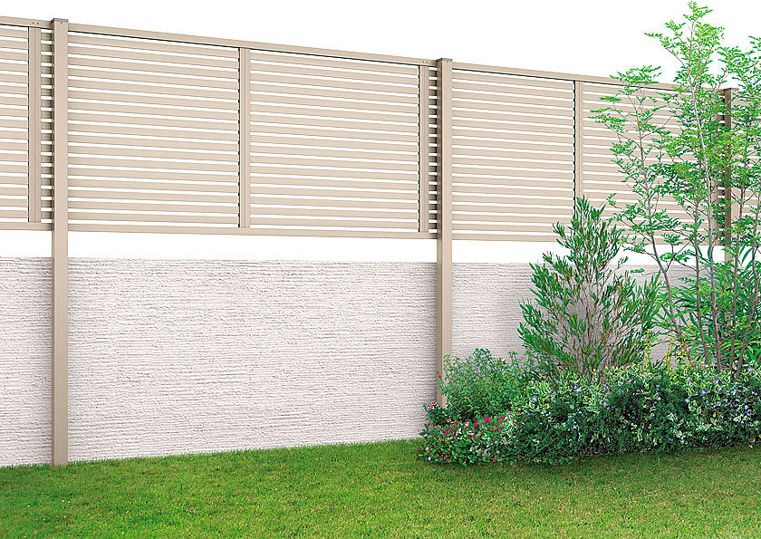 ２段柱施工例_敷地内