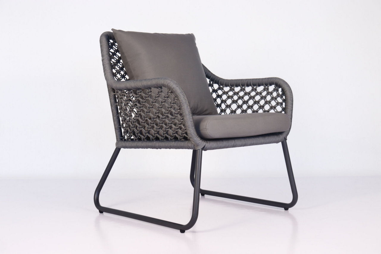 ｶﾞｰﾃﾞﾝﾌｧﾆﾁｬｰ_TYPE007_1人掛ﾁｪｱ__ﾌﾚｰﾑ_ﾏｯﾄﾌﾞﾗｯｸ__ﾛｰﾌﾟ_ｸﾞﾚｰ__ｸｯｼｮﾝ_ｸﾞﾚｰ02