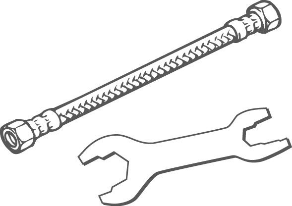 タンク給水ホース・スパナ