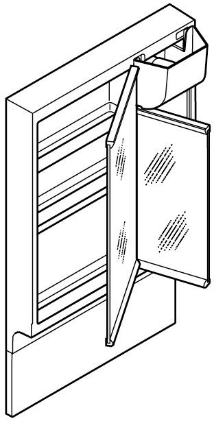 間口600㎜_ミラーキャビネット_2面鏡全収納タイプくもり止めコート_姿図